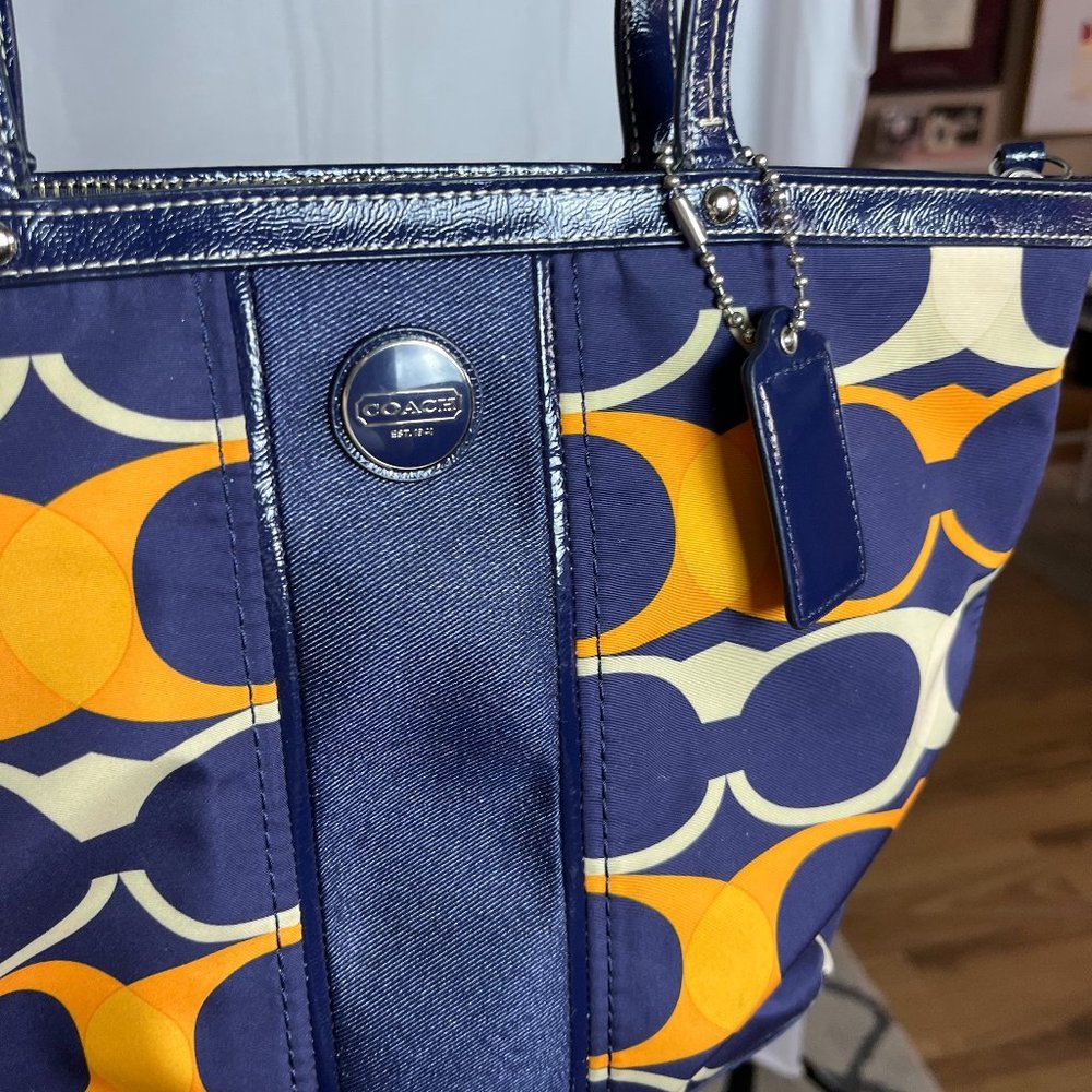 Coach multi color bag